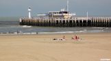 The coast of Oostende, Belgium