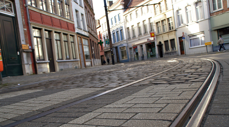 On the street at Ghent 